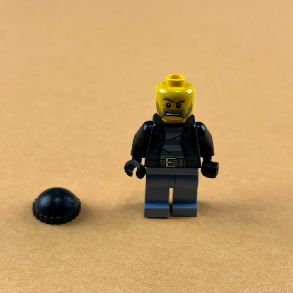 LEGO City Police Prisoner Minifigure Bandit Burglar Beanie 2”